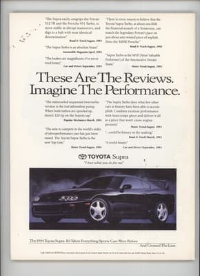 Road & Track August 1994 Ferrari 355 Sports Car Magazine - Thumbnail 2