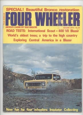Four Wheeler August 1975 Bronco Restoration Off Road Magazine - Image 1