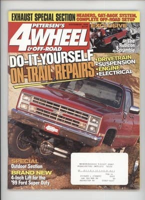 Petersen's 4-Wheel & Off-Road Nov 1998 Off-Road Repairs Magazine - Image 1