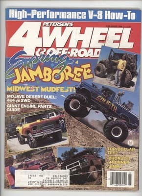 4-Wheel & Off-Road August 1986 Bronco II V-8 How-To Magazine - Image 1