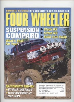 Four Wheeler December 2001 Suspension Comparo 4x4 Magazine - Image 1