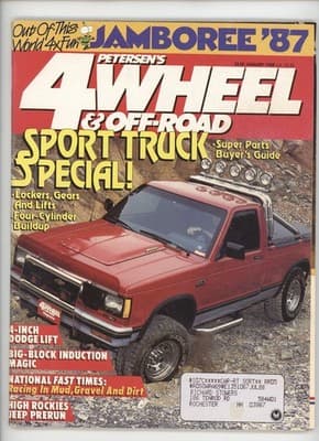 4 Wheel & Off-Road January 1988 Sport Truck Parts Guide Magazine - Image 1