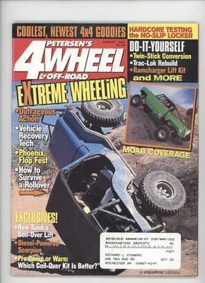 4Wheel & Off-Road August 2000 Extreme Wheeling Magazine - Image 1