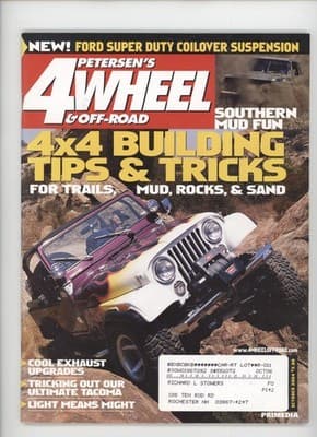 Petersen's 4-Wheel & Off-Road October 2004 Jeep 4x4 Building Tips Magazine - Image 1