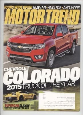 Motor Trend February 2015 Chevrolet Colorado Truck Magazine - Image 1