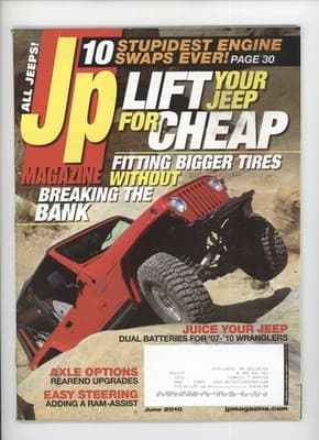 JP Magazine June 2010 Jeep Wrangler Lift Tires Magazine - Image 1
