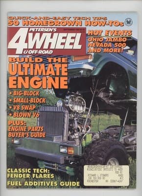 4 Wheel & Off-Road September 1992 Ultimate Engine Build Magazine - Image 1