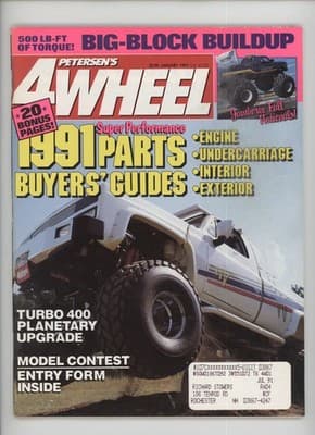 Petersen's 4-Wheel January 1991 Big-Block Buildup Magazine - Image 1