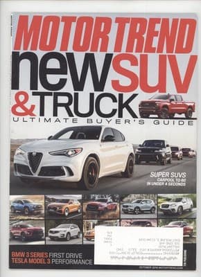 Motor Trend October 2018 Ultimate Buyer's Guide SUV Truck Magazine - Image 1