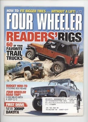 Four Wheeler January 2008 Readers' Rigs Trail Trucks Magazine - Image 1