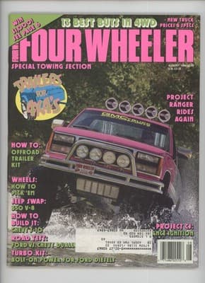 Four Wheeler August 1990 Towing Section 4WD Truck Magazine - Image 1