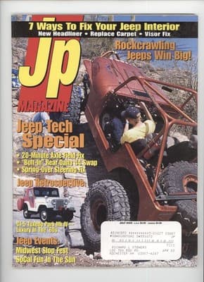 JP Magazine July 2000 Jeep Tech Rockcrawling Magazine - Image 1