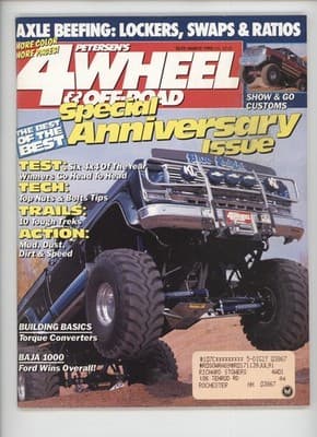 Petersen's 4Wheel & Off-Road March 1990 Axle Beefing 4x4 Magazine - Image 1