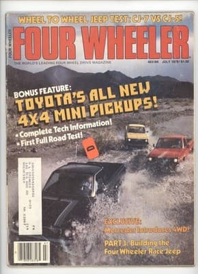 Four Wheeler July 1979 Jeep CJ-7 vs CJ-5 Toyota 4x4 Magazine - Image 1