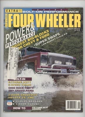 Four Wheeler January 1991 Bolt-On Performance Guide Truck Magazine - Image 1