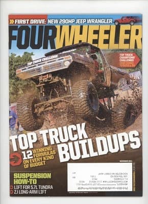 Four Wheeler November 2011 Jeep Wrangler 4x4 Magazine - Image 1