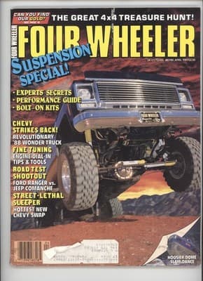 Four Wheeler April 1987 Suspension Special Truck Magazine - Image 1