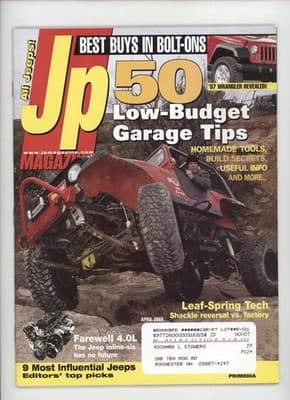 JP Magazine April 2006 Jeep Wrangler Bolt-Ons Tips Magazine - Image 1