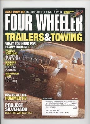 Four Wheeler July 2006 Trailers Towing Axle How-To Magazine - Image 1