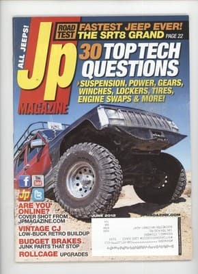 JP Magazine June 2012 Fastest Jeep Ever Tech Questions Magazine - Image 1