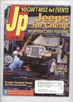 JP Magazine April 2005 Jeep Building 4x4 Events Magazine - Image 1