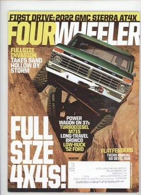 Four Wheeler December 2022 GMC Sierra AT4X Full Size 4x4 Magazine - Image 1