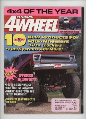 Petersen's 4 Wheel February 1991 4x4 Of The Year Magazine - Image 1