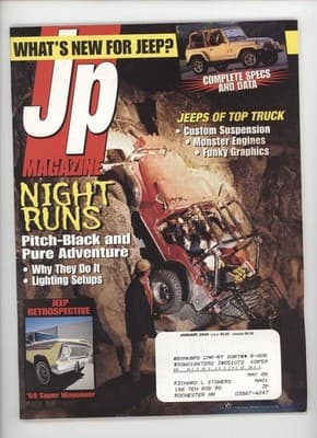 JP Magazine January 2000 Jeep Night Runs Retrospective Magazine - Image 1