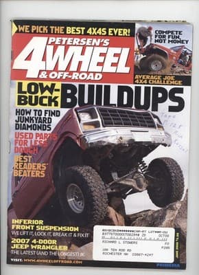 Petersen's 4Wheel & Off-Road June 2006 Best 4x4s Jeep Magazine - Image 1