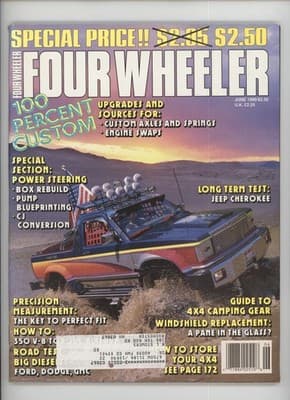 Four Wheeler June 1990 100 Percent Custom Jeep Truck Mods Magazine - Image 1