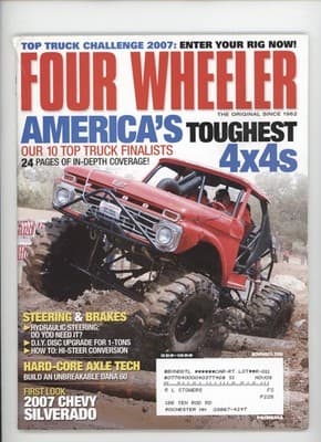 Four Wheeler November 2006 Top Truck Challenge Ford Magazine - Image 1