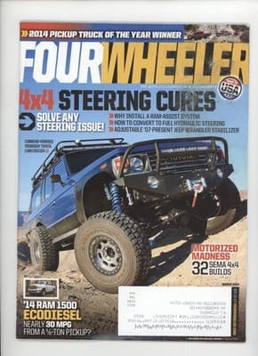 Four Wheeler March 2014 Ram 1500 EcoDiesel Toyota Land Cruiser Magazine - Image 1