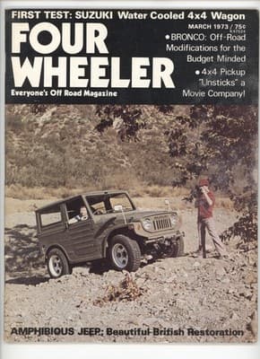 Four Wheeler March 1973 Suzuki 4x4 Wagon Off Road Magazine - Image 1