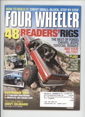Four Wheeler January 2007 Readers' Rigs Build Chevy Small-Block Magazine - Image 1