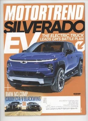 Motor Trend May 2022 Silverado EV BMW M3 Comp Magazine - Image 1