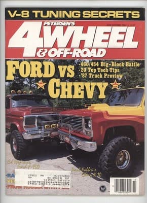 Petersen's 4-Wheel & Off-Road October 1986 Ford vs Chevy V-8 Tuning - Image 1
