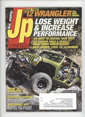 Jp Magazine October 2011 Wrangler Road Test Lighten Jeep - Image 1