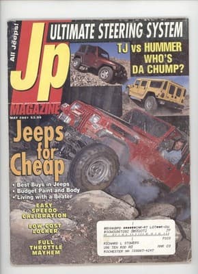 Jp Magazine May 2001 TJ vs HUMMER Jeep Steering System - Image 1
