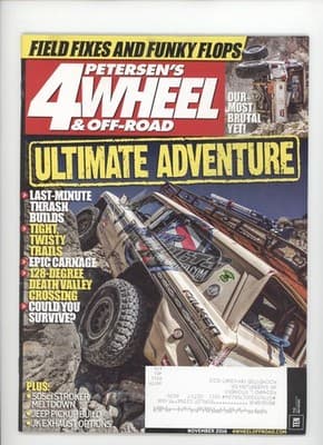 Petersen's 4 Wheel & Off-Road November 2016 Ultimate Adventure Magazine - Image 1