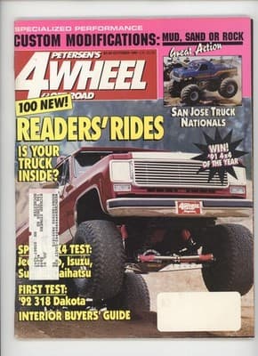 4Wheel & Off-Road October 1991 Readers' Rides Truck Magazine - Image 1