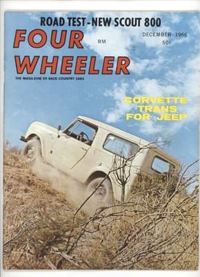 Four Wheeler December 1966 Scout 800 Jeep Magazine - Image 1