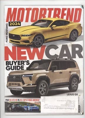 Motor Trend October 2023 Ford Mustang Lexus GX Buyer's Guide Magazine - Image 1