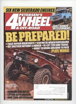 Petersen's 4Wheel & Off-Road October 2018 Silverado Engines Magazine - Image 1
