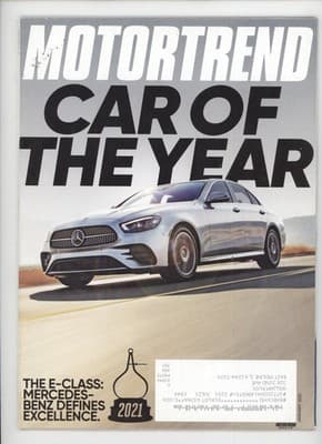 MotorTrend January 2021 Mercedes E-Class Car of the Year Magazine - Image 1