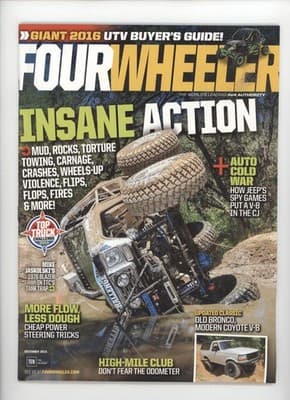 FourWheeler December 2015 UTV Buyer's Guide Insane Action Magazine - Image 1
