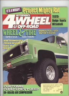 Petersen's 4 Wheel & Off-Road April 1988 Project Mighty Rat Magazine - Image 1