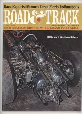 Road & Track August 1966 Monaco; Targa Florio; Indy Magazine - Image 1