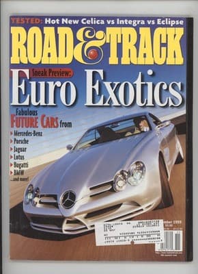 Road & Track 1999 Euro Exotics Future Cars Magazine - Image 1