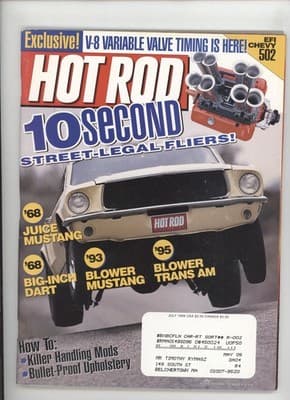 Hot Rod July 1999 Juice Mustang 502 EFI Car Magazine - Image 1