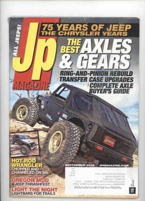 JP Magazine September 2016 Jeep Axles Gears Off-Roading Magazine - Image 1
